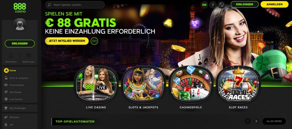 888 Casino Spiele