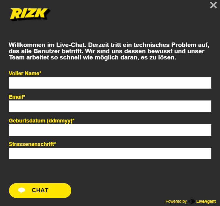 Rizk Casino Kundensupport